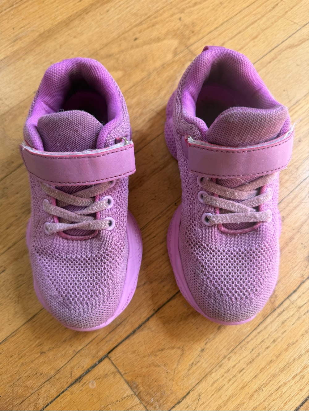 Kids Pink Lightweight Mesh Sneakers